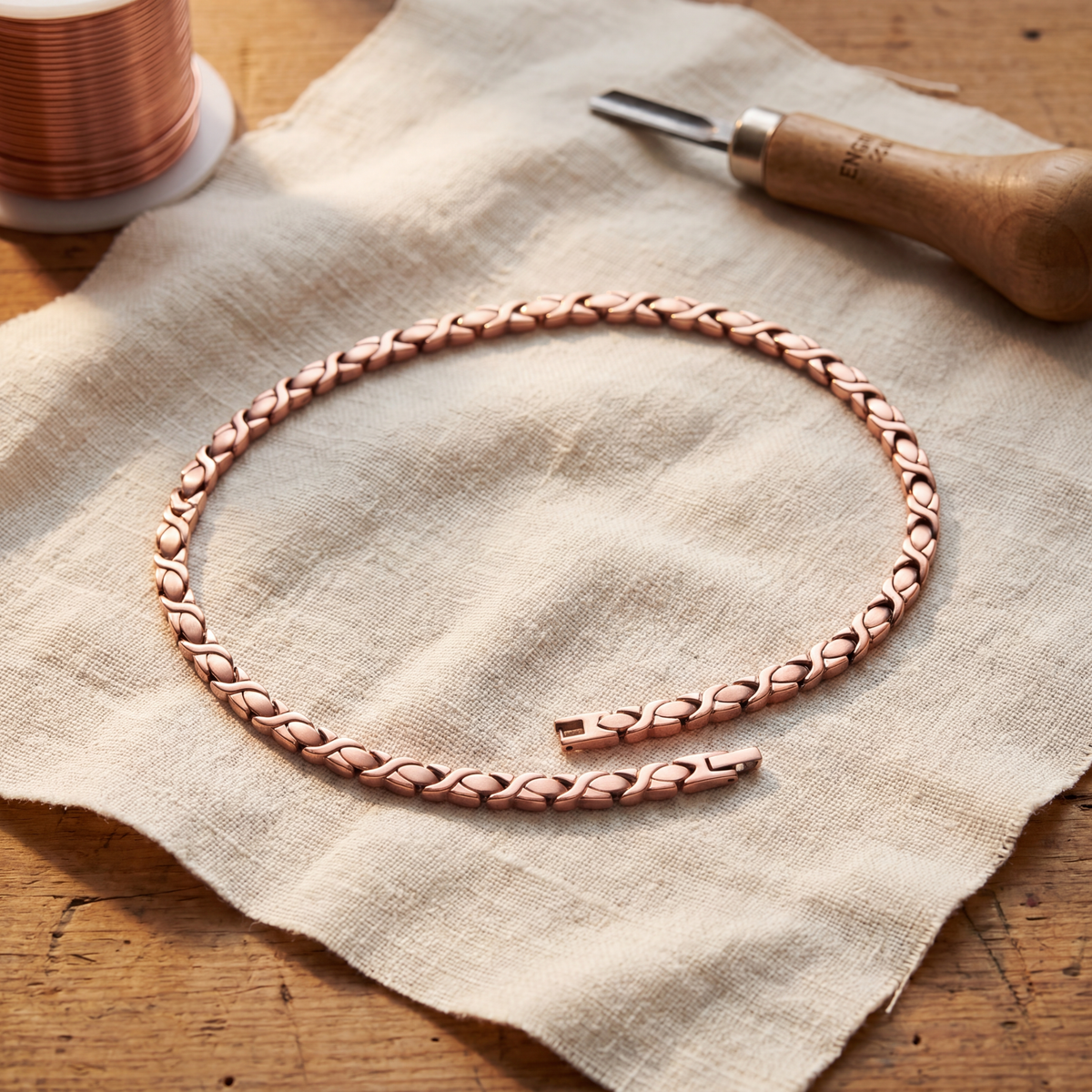 Sue & Georgie's Cedar Copper Necklace