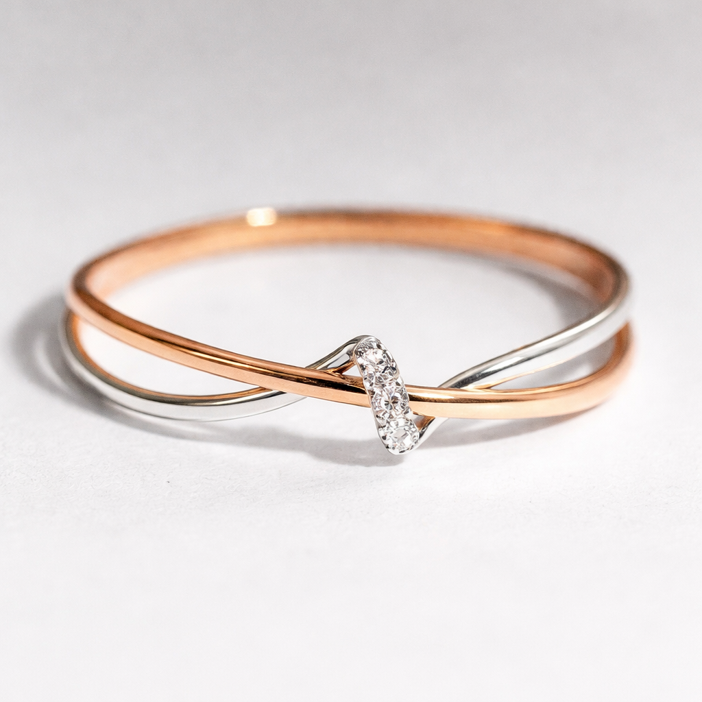 Braided Vintage Gold and Silver Ring