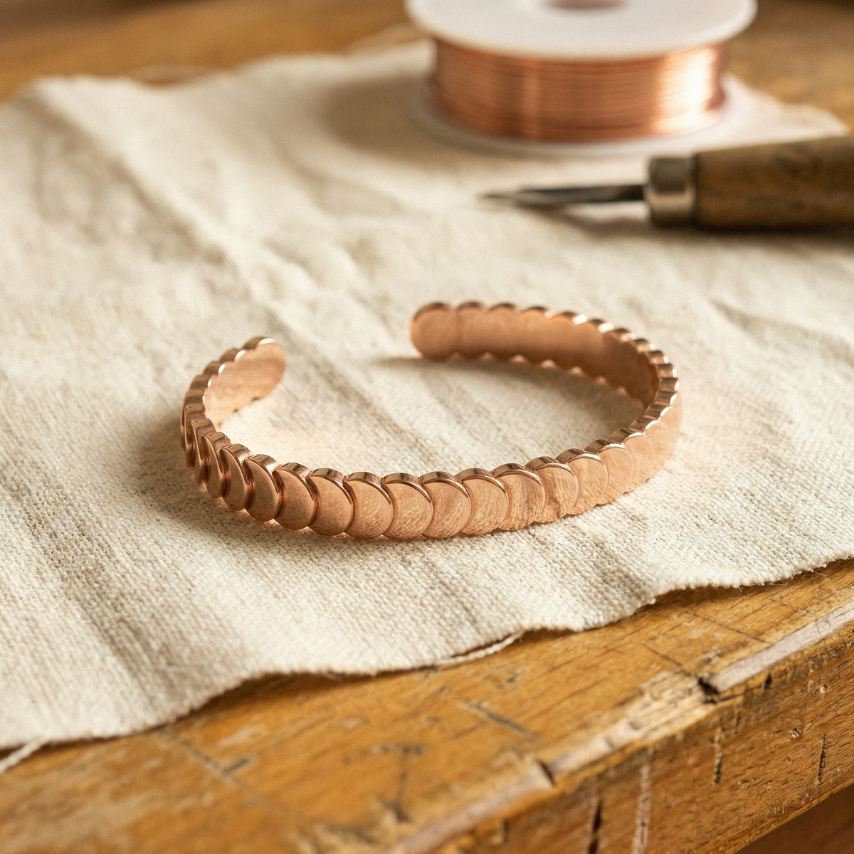 Sue & Georgie's Tide Copper Bracelet