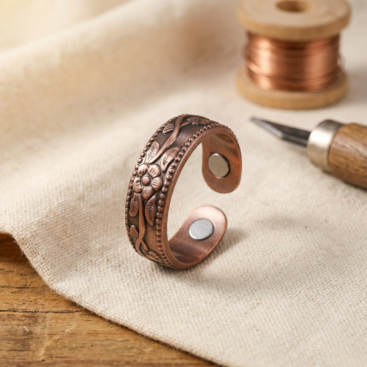 Sue & Georgie's Petal Copper Ring