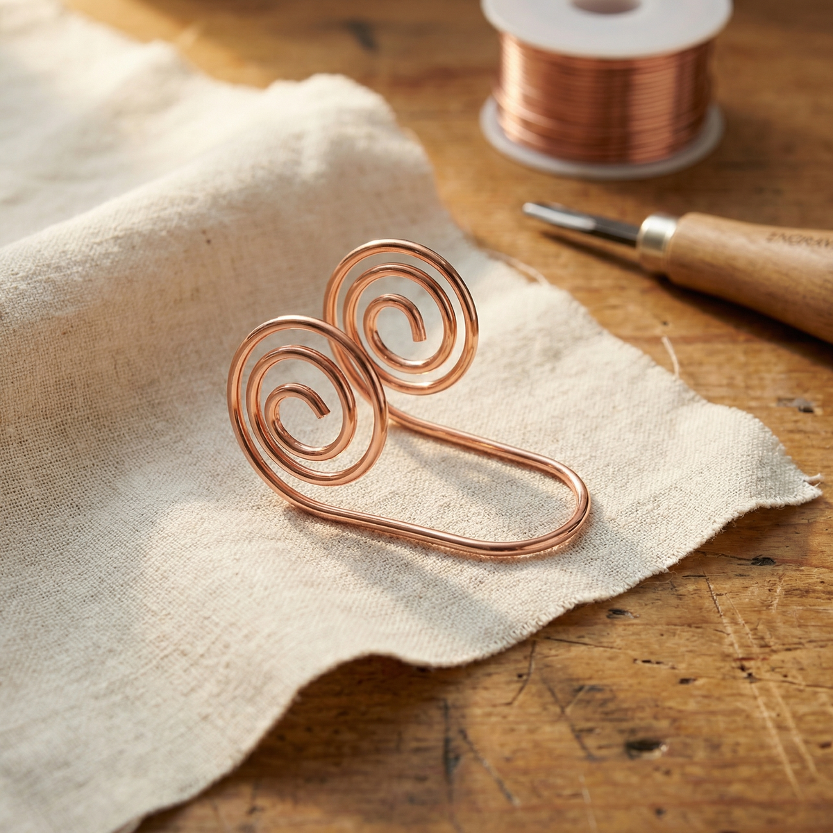Sue & Georgie's Flow Copper Hand Spiral