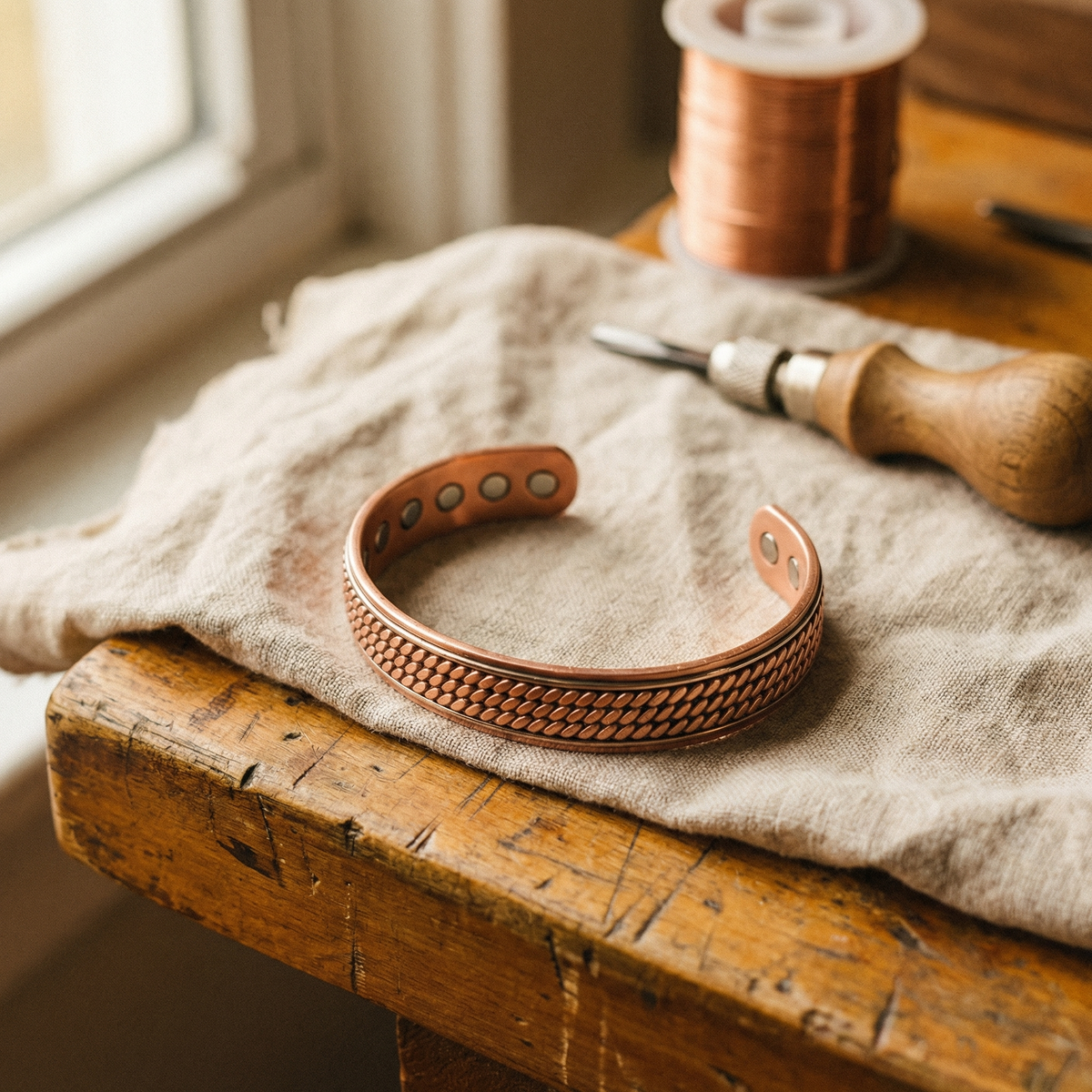 Sue & Georgie's Wave Copper Bracelet