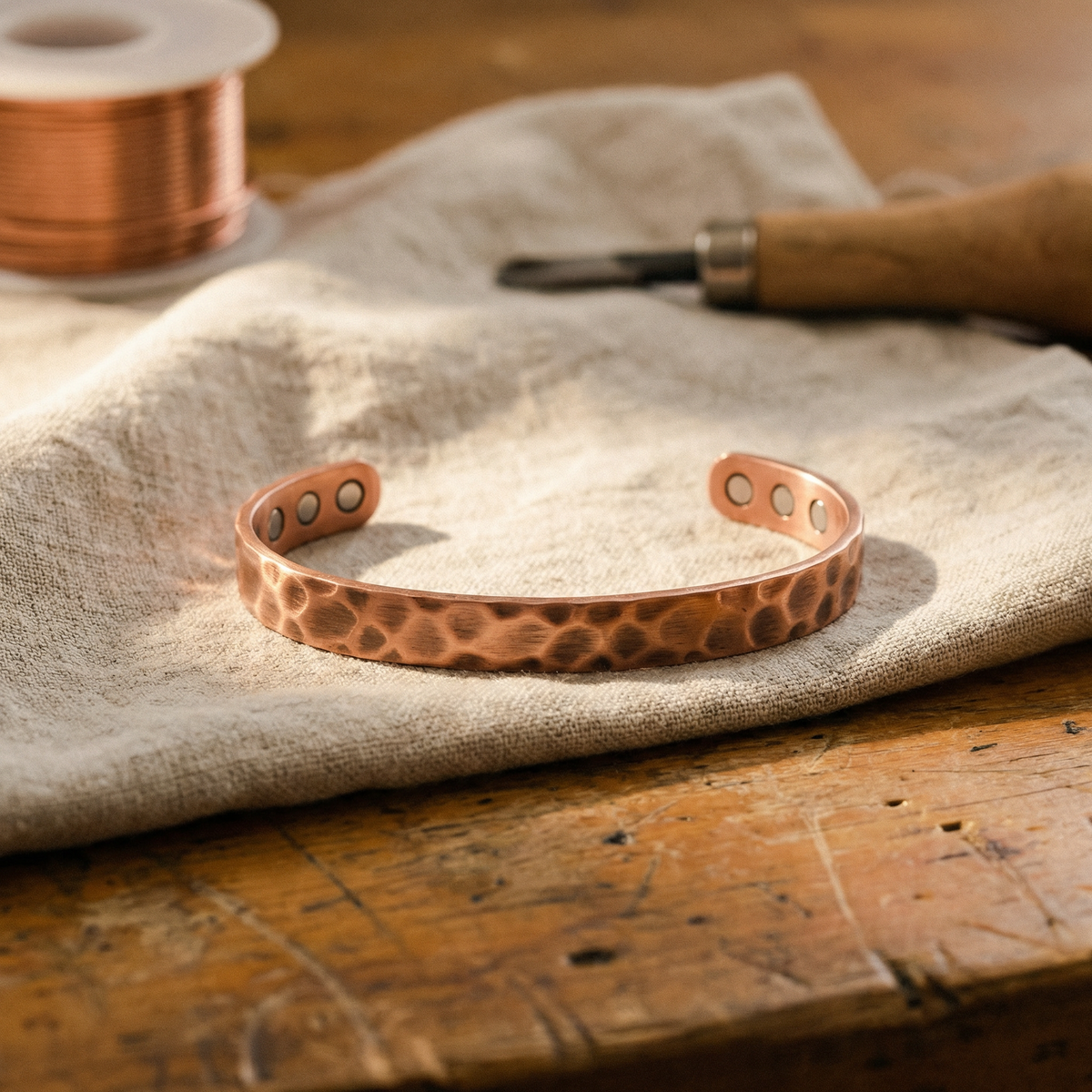Sue & Georgie's Furrow Copper Bracelet