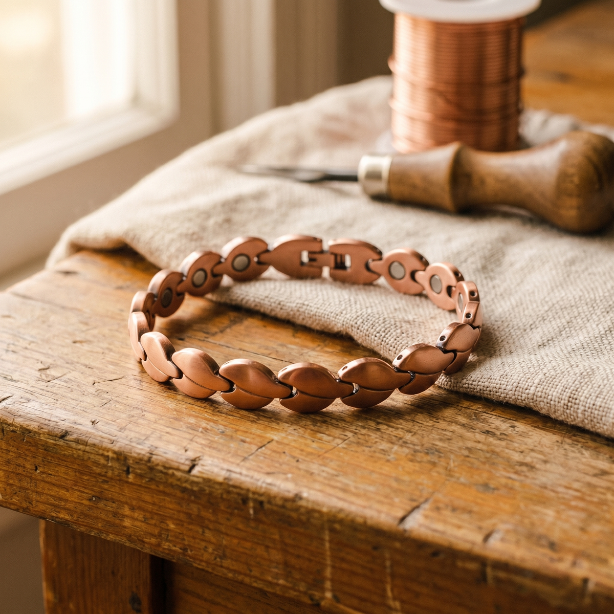 Sue & Georgie's Marsh Copper Anklet