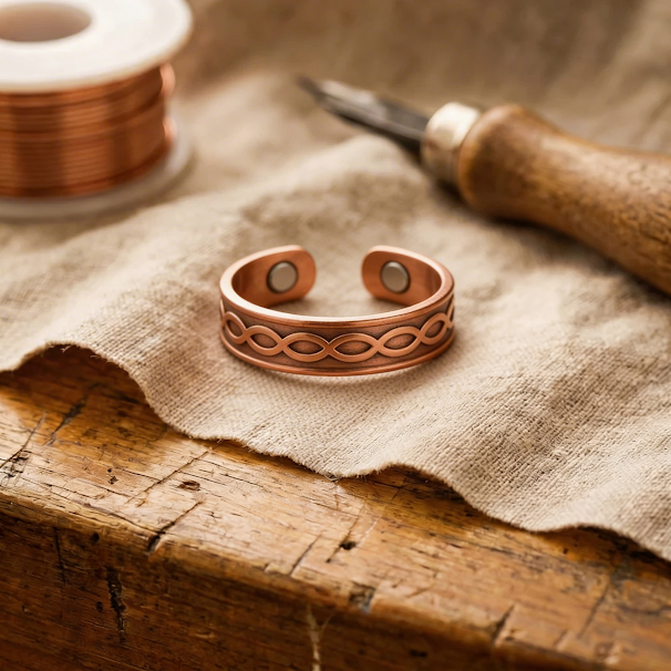 Sue & Georgie's Char Copper Ring