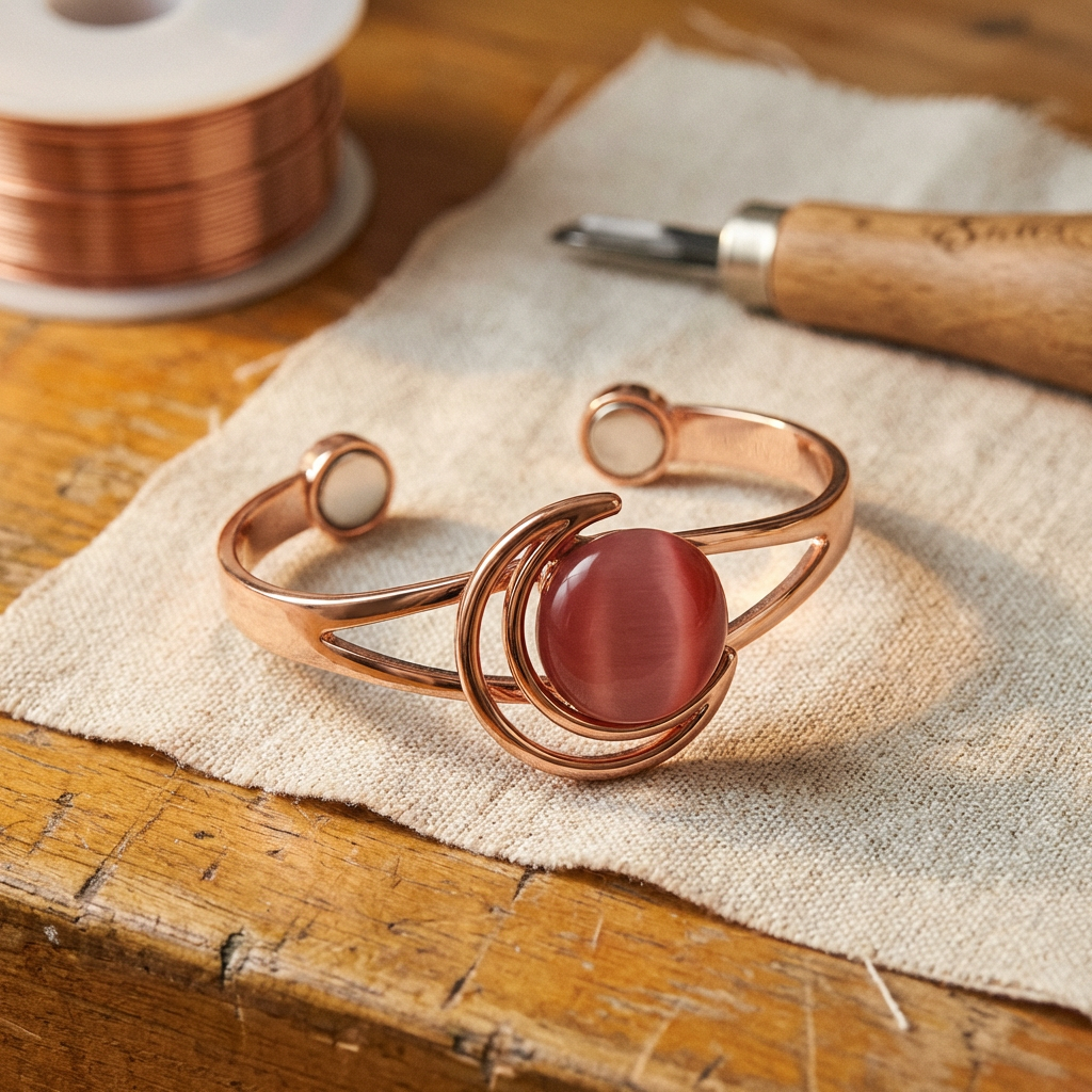 Sue & Georgie's Sphere Pink Copper Bracelet