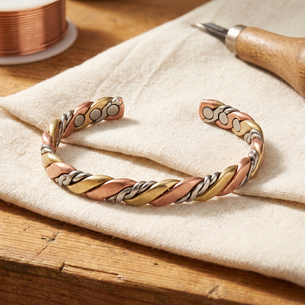 Sue & Georgie's Stone Copper Bracelet
