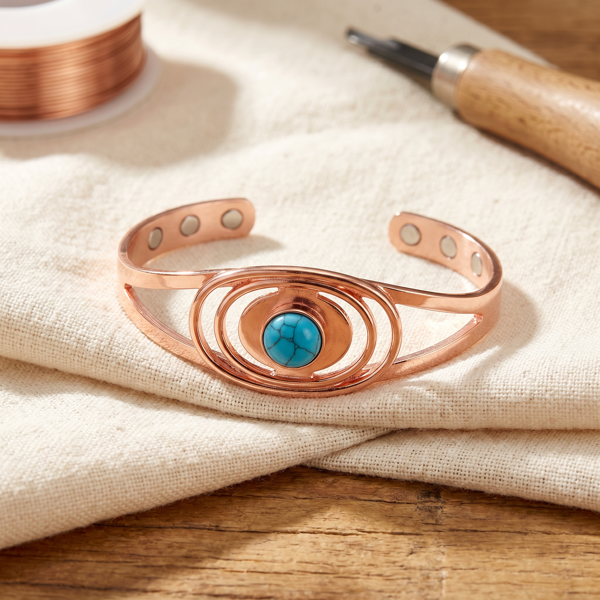 Sue & Georgie's Sedge Copper Bracelet