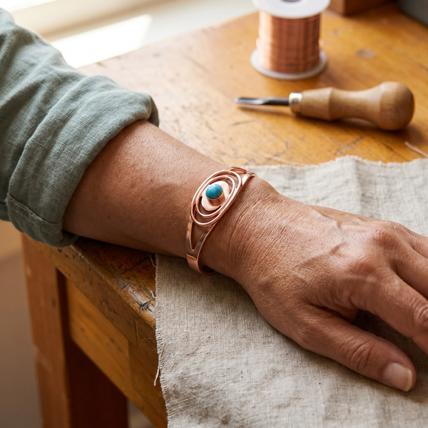 Sue & Georgie's Sedge Copper Bracelet