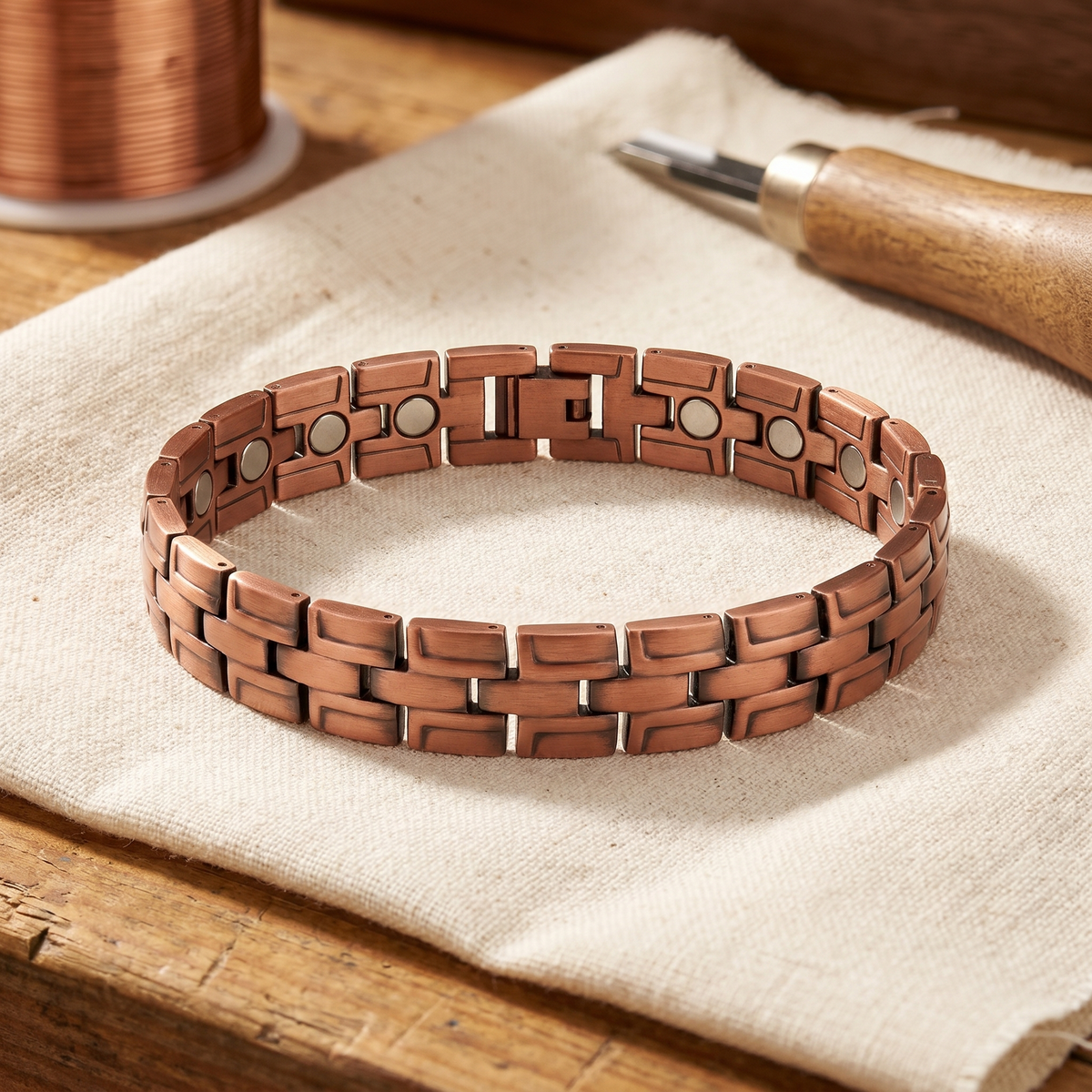 Sue & Georgie's Gorse Men's Copper Bracelet
