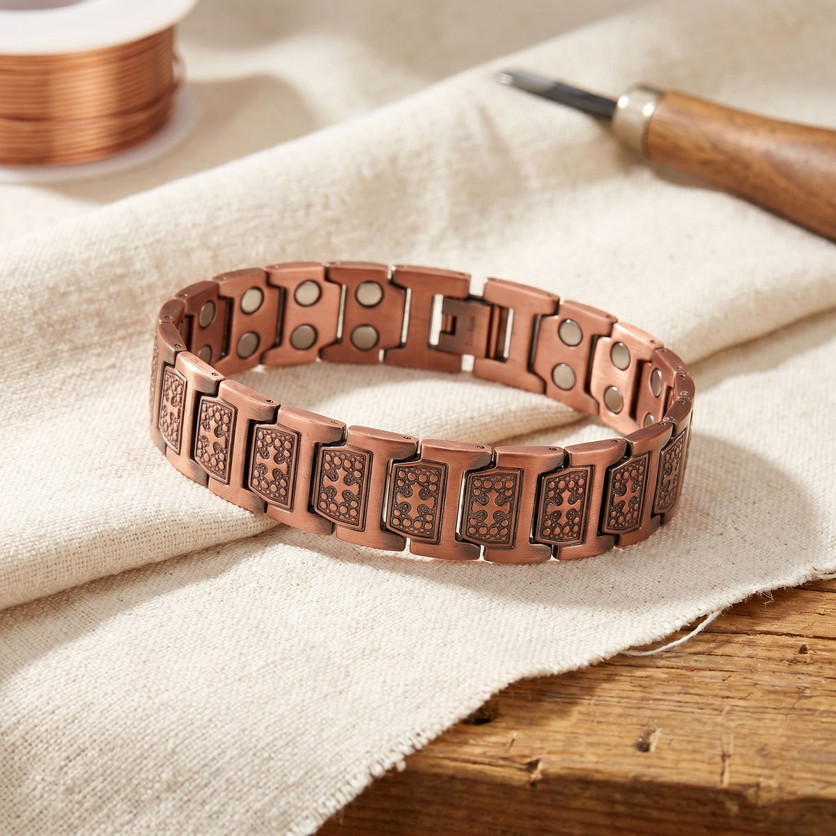 Sue & Georgie's Gale Men's Copper Bracelet