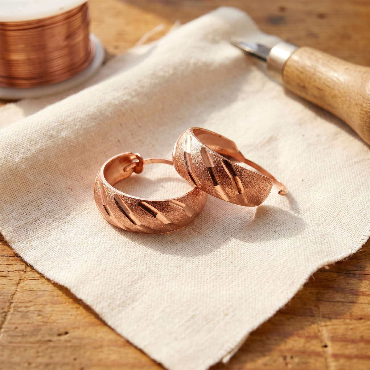 Sue & Georgie's Vale Copper Earrings