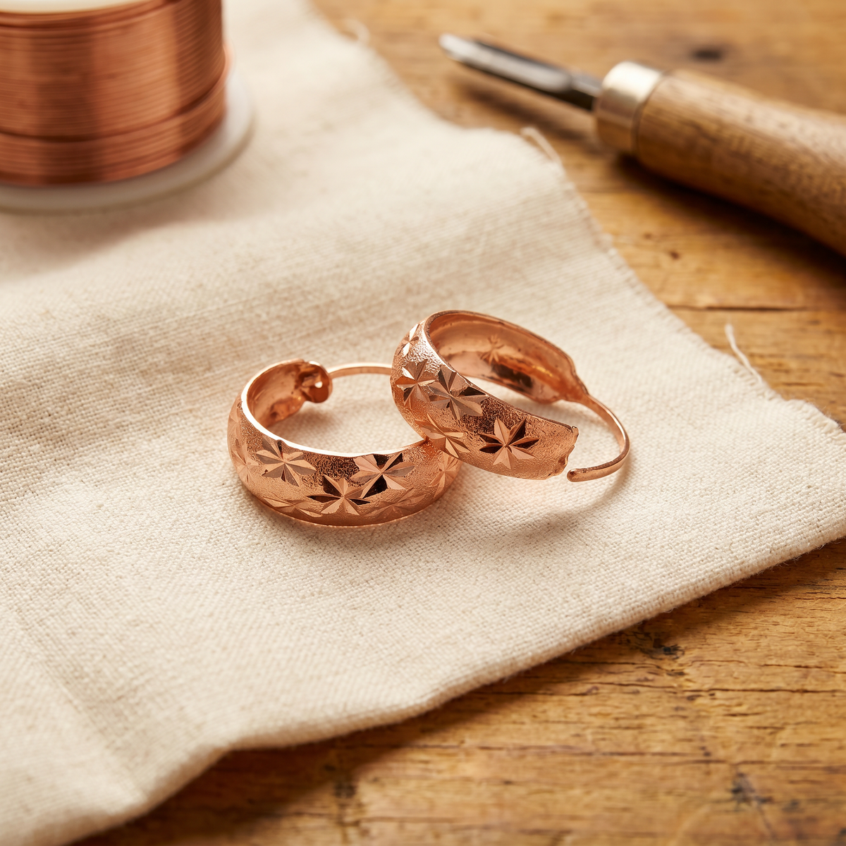 Sue & Georgie's Dew Copper Earrings