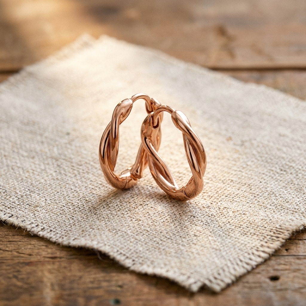 Sue & Georgie's Wren Copper Hoop Earrings