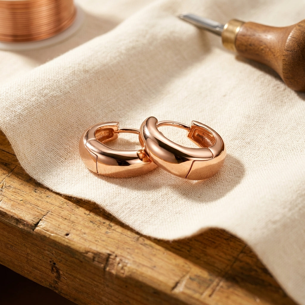 Sue & Georgie's Linnet Copper Hoop Earrings
