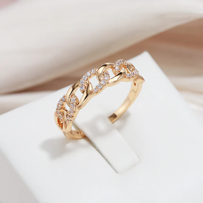 Chic Braided Gold Ring