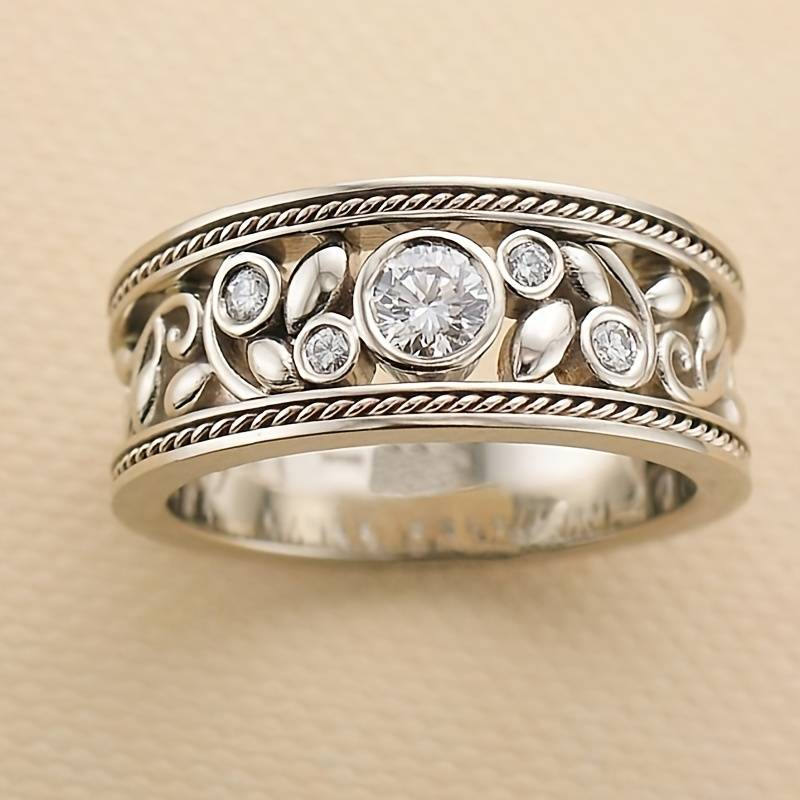 Timeless Silver Ring with Cubic Zirconia