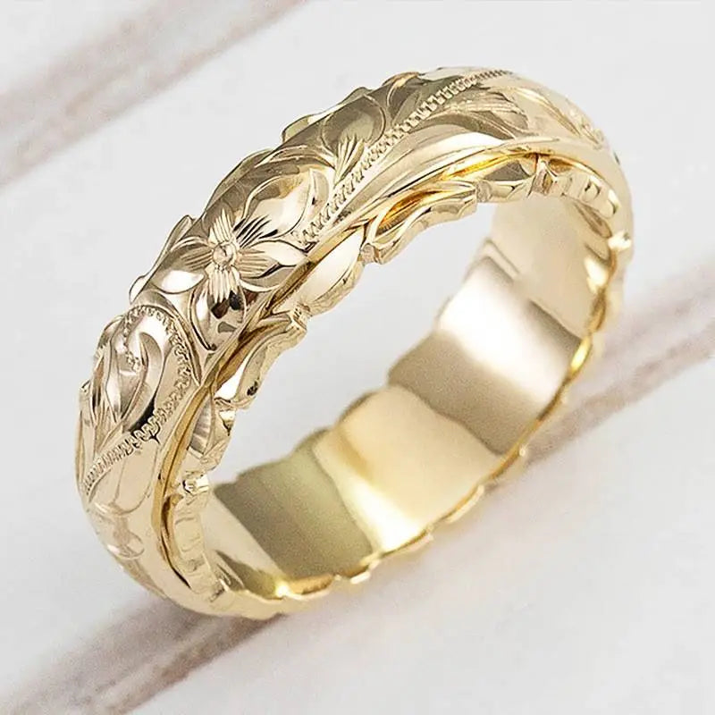 Antique Blossom Gold Ring