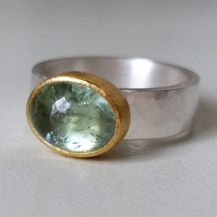 Gentle Emerald Vintage Style Ring